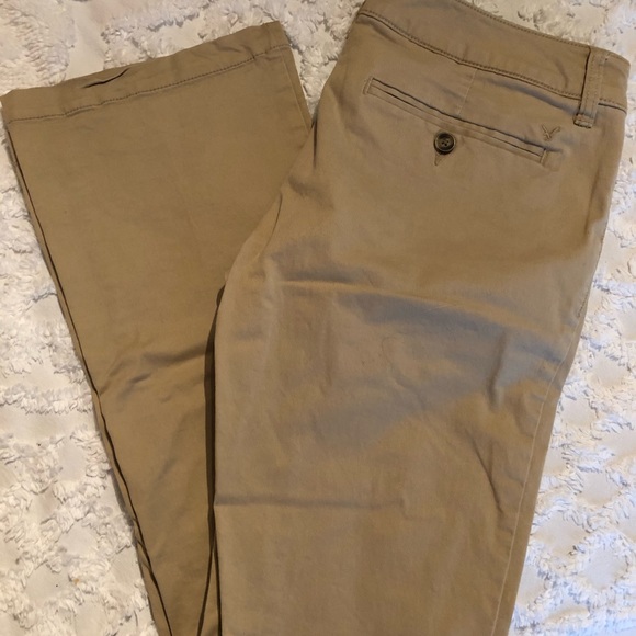 khaki jeans women's american eagle